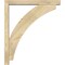 Ekena Millwork Thorton Block Rough Sawn Bracket w/ Offset Brace, Douglas Fir, 4"W x 26"D x 30"H BKT0402X26X30THR05RDF - alternate 3